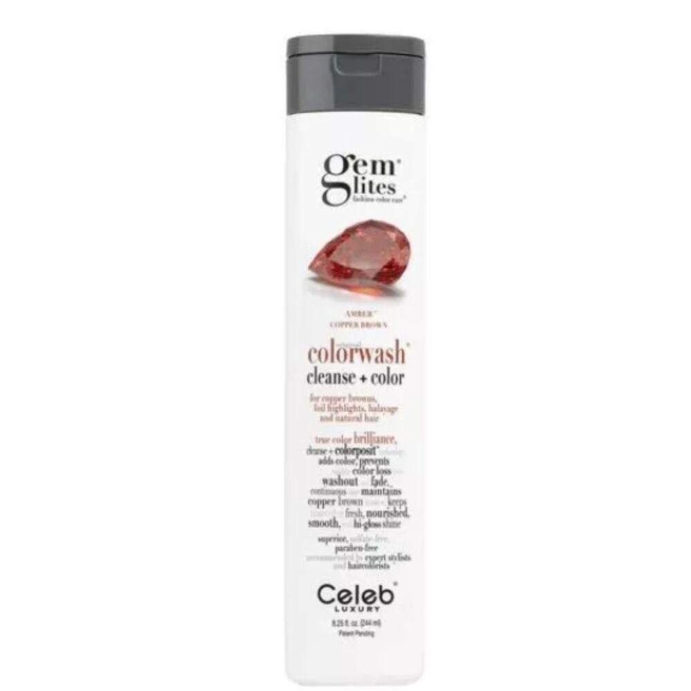 Celeb Luxury Gemlites Amber Color wash Shampoo 8.25 Oz